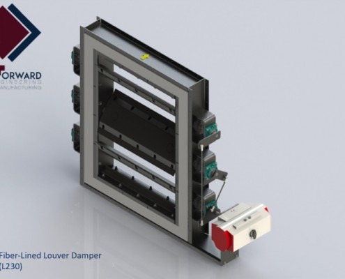 Fiber Lined Louver Damper - L230