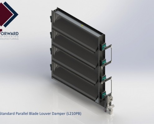 Standard Parallel Blade Louver Damper - L210PB