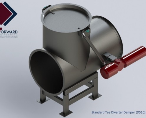 Standard Tee Diverter Damper - D510