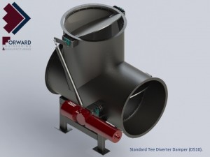 Standard Tee Diverter Damper - D510